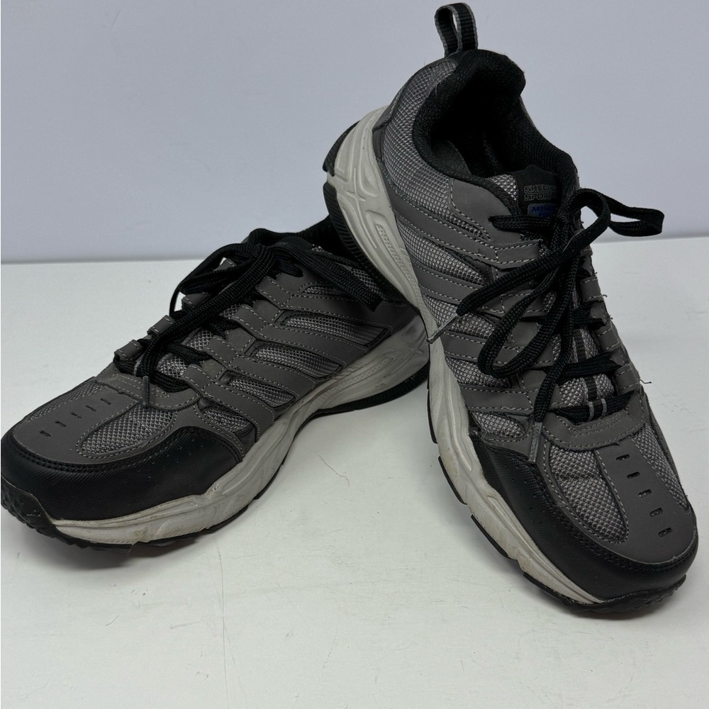 Skechers 51274S Men's Gray Mesh Memory Foam Athletic Running Shoes Size 8.5 A5